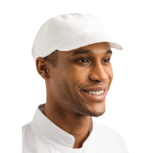 Pagari müts valgest puuvillast - Üks suurus - Whites Chefs Clothing - Fourniresto