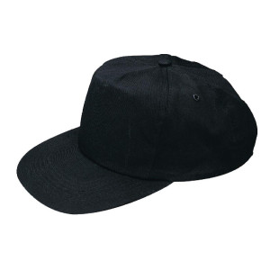 Must baseballimüts musta reguleeritava rihmaga - üks suurus sobib kõigile - Whites Chefs Clothing - Fourniresto