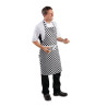 Põlle esipaneel mustvalgete ruutudega 970 x 710 mm - Whites Chefs Clothing - Fourniresto