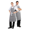 Põlle esipaneel mustvalgete ruutudega 970 x 710 mm - Whites Chefs Clothing - Fourniresto