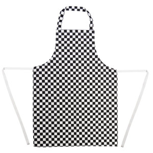Põlle esipaneel mustvalgete ruutudega 970 x 710 mm - Whites Chefs Clothing - Fourniresto