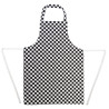 Põlle esipaneel mustvalgete ruutudega 970 x 710 mm - Whites Chefs Clothing - Fourniresto