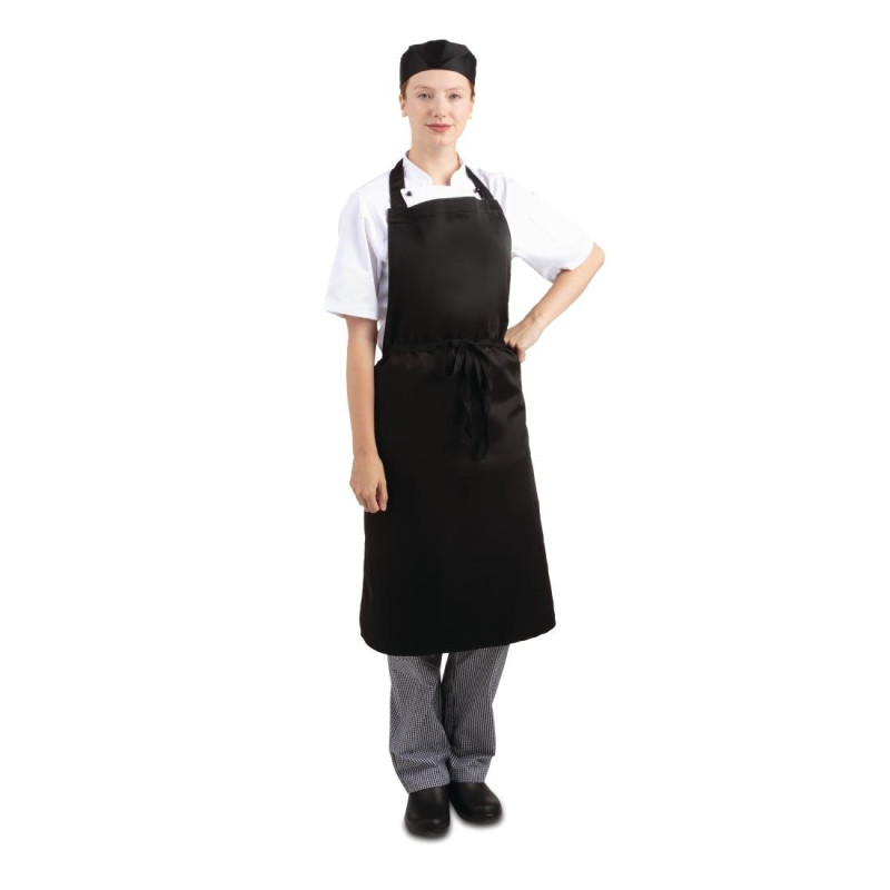 Tablier Bavette Noir - 965 x 711 mm Tablier Bavette Noir - 965 x 711 mm