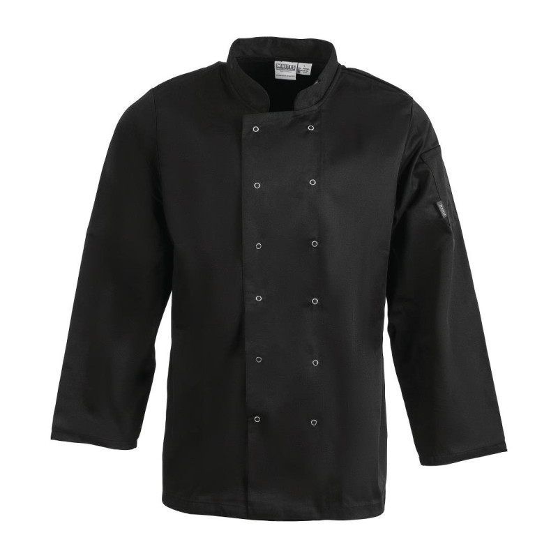 Kokandusvest musta värvi pikkade varrukatega Vegas - suurus XXL - Whites Chefs Clothing Kokandusvest musta värvi pikkade varrukatega Vegas - suurus XXL - Whites Chefs Clothing
