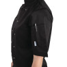 Must Köögisegu Must Lühikeste Varrukatega Vest Vegas - Suurus M - Whites Chefs Clothing - Fourniresto