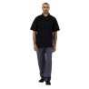 Must Köögisegu Must Lühikeste Varrukatega Vest Vegas - Suurus M - Whites Chefs Clothing - Fourniresto