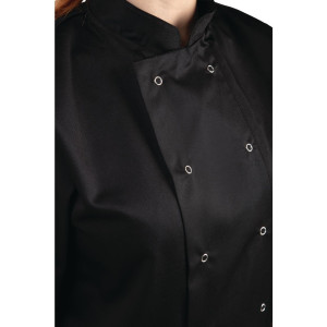 Mustad lühikeste varrukatega Vegas segaköögi jakk - suurus XXL - Whites Chefs Clothing - Fourniresto