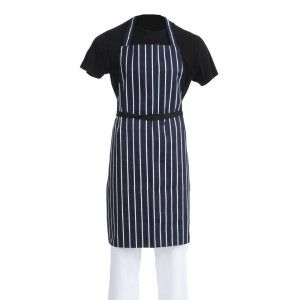 Põlle esipaelaga triibuline sinine ja valge 965 x 710 mm - Whites Chefs Clothing - Fourniresto