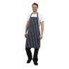 Põlle esipaelaga triibuline sinine ja valge 965 x 710 mm - Whites Chefs Clothing - Fourniresto