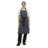 Põlle esipaelaga triibuline sinine ja valge 965 x 710 mm - Whites Chefs Clothing - Fourniresto