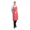 Punane ja valge triibuline põllekleit 710 x 970 mm - Whites Chefs Clothing - Fourniresto
