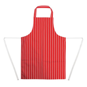 Punane ja valge triibuline põllekleit 710 x 970 mm - Whites Chefs Clothing - Fourniresto
