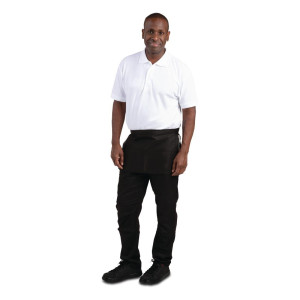 Must Limonaadikokk Mustade taskutega - Üks suurus - Whites Chefs Clothing - Fourniresto