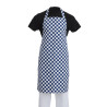 Põll ruudulises sinise ja valge polüester-puuvillases materjalis 710 x 970 mm - Whites Chefs Clothing - Fourniresto