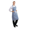 Põll ruudulises sinise ja valge polüester-puuvillases materjalis 710 x 970 mm - Whites Chefs Clothing - Fourniresto