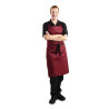 Põlle esipaneeliga Bordeaux polüester-puuvillast 710 x 970 mm - Whites Chefs Clothing - Fourniresto