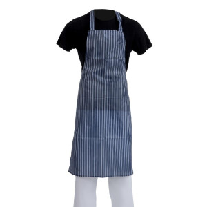 Pritsitud triibuline sinise ja valgega põlleesiliist 1016 x 711 mm - Whites Chefs Clothing - Fourniresto