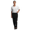 Must Limonaadikoristaja taskute ja lukuga must polüesterpuuvillast 450 x 305 mm - Whites Chefs Clothing - Fourniresto
