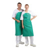 Tablier Veekindel Väga Vastupidav Roheline 1070 X 910 Mm - Whites Chefs Clothing - Fourniresto