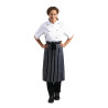 Köögiapron triibuline sinine ja valge 760 x 920 mm - Whites Chefs Clothing - Fourniresto