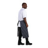 Köögiapron triibuline sinine ja valge 760 x 920 mm - Whites Chefs Clothing - Fourniresto