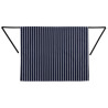 Köögiapron triibuline sinine ja valge 760 x 920 mm - Whites Chefs Clothing - Fourniresto