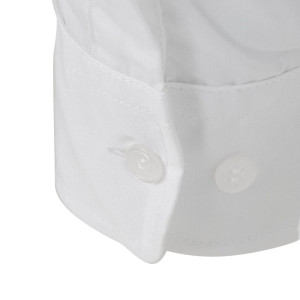 Valge segamini kootud särk pikkade varrukatega Uniform Works - suurus S - Chef Works - Fourniresto