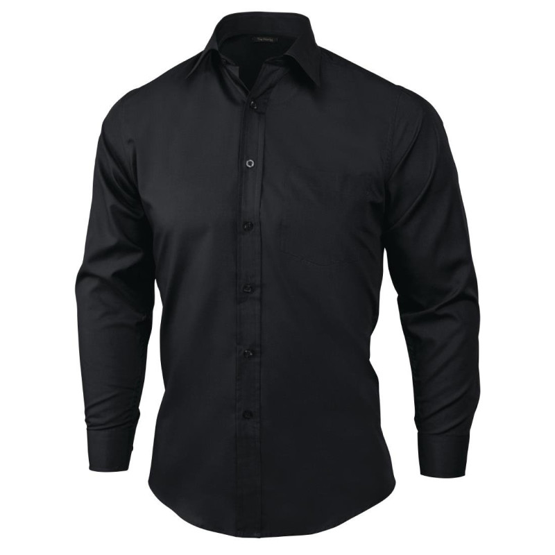 Must Meeste Dressipluus - Suurus XL - Chef Works - Fourniresto Must Meeste Dressipluus - Suurus XL - Chef Works - Fourniresto