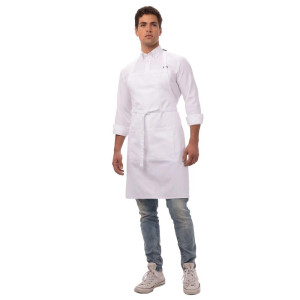 Valge esiliisttasku ja reguleeritav kaelarihm - Chef Works - Fourniresto