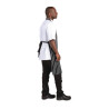 Köögi triibuline esiliist must-valge 760 x 970 mm - Whites Chefs Clothing - Fourniresto