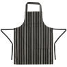 Köögi triibuline esiliist must-valge 760 x 970 mm - Whites Chefs Clothing - Fourniresto