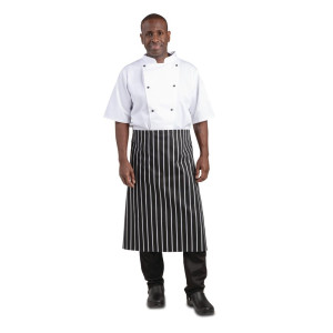 Köögi triibuline valge ja must põll 760 x 970 mm - Whites Chefs Clothing - Fourniresto