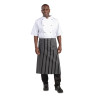 Köögi triibuline valge ja must põll 760 x 970 mm - Whites Chefs Clothing - Fourniresto