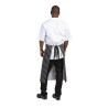 Köögi triibuline valge ja must põll 760 x 970 mm - Whites Chefs Clothing - Fourniresto