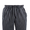 Köögipüksid Unisex Baggy Triibuline Must ja Valge - Suurus L - Chef Works - Fourniresto