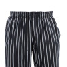 Köögipüksid Unisex Baggy Triibuline Must ja Valge - Suurus S - Chef Works - Fourniresto