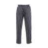 Köögipüksid Baggy triibulised must-valged - suurus XL - Chef Works - Fourniresto