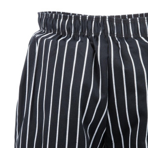 Köögipüksid Baggy triibulised must-valged - suurus XL - Chef Works - Fourniresto
