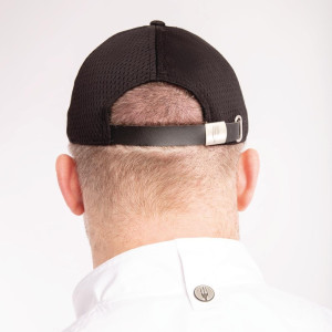 Cool Vent musta baseball-müts halli äärisega - Üks suurus - Chef Works - Fourniresto