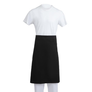 Standardne must polüester-puuvillast esiliist 914 x 762 mm - Whites Chefs Clothing - Fourniresto