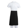 Standardne must polüester-puuvillast esiliist 914 x 762 mm - Whites Chefs Clothing - Fourniresto