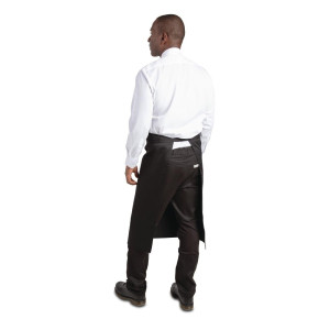 Standardne must polüester-puuvillast esiliist 914 x 762 mm - Whites Chefs Clothing - Fourniresto