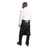 Standardne must polüester-puuvillast esiliist 914 x 762 mm - Whites Chefs Clothing - Fourniresto
