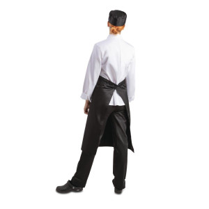 Standardne must polüester-puuvillast esiliist 914 x 762 mm - Whites Chefs Clothing - Fourniresto