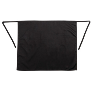 Standardne must polüester-puuvillast esiliist 914 x 762 mm - Whites Chefs Clothing - Fourniresto