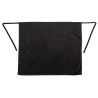 Standardne must polüester-puuvillast esiliist 914 x 762 mm - Whites Chefs Clothing - Fourniresto