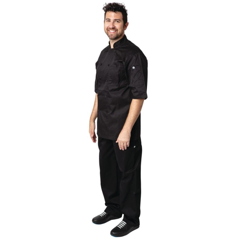 Veste De Cuisine Mixte Noire Cool Vent Montreal - Taille Xl - Chef Works - Fourniresto Veste De Cuisine Mixte Noire Cool Vent Montreal - Taille Xl - Chef Works - Fourniresto