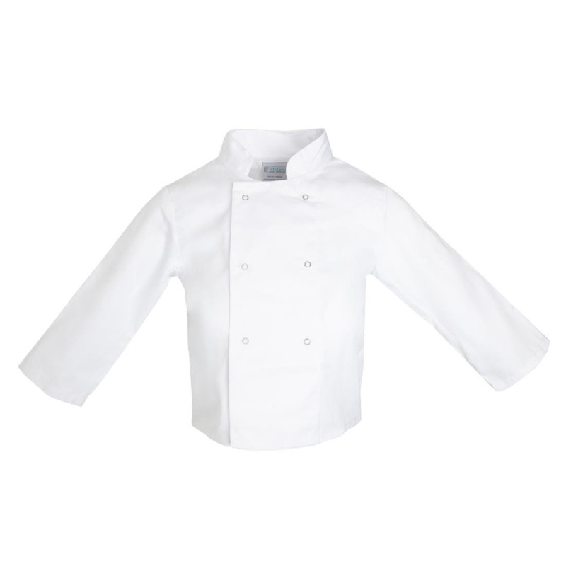 Valge kokavest lastele - suurus S/M 5/7 aastat - Valge kokariietus - Fourniresto Valge kokavest lastele - suurus S/M 5/7 aastat - Valge kokariietus - Fourniresto
