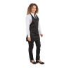 Serveerija mustvalge polüester-puuvillane V-kaelusega esiliist 838 x 698 mm - Whites Chefs Clothing - Fourniresto