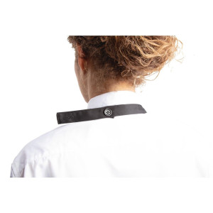 Serveerija mustvalge polüester-puuvillane V-kaelusega esiliist 838 x 698 mm - Whites Chefs Clothing - Fourniresto